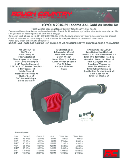 Installation Manual